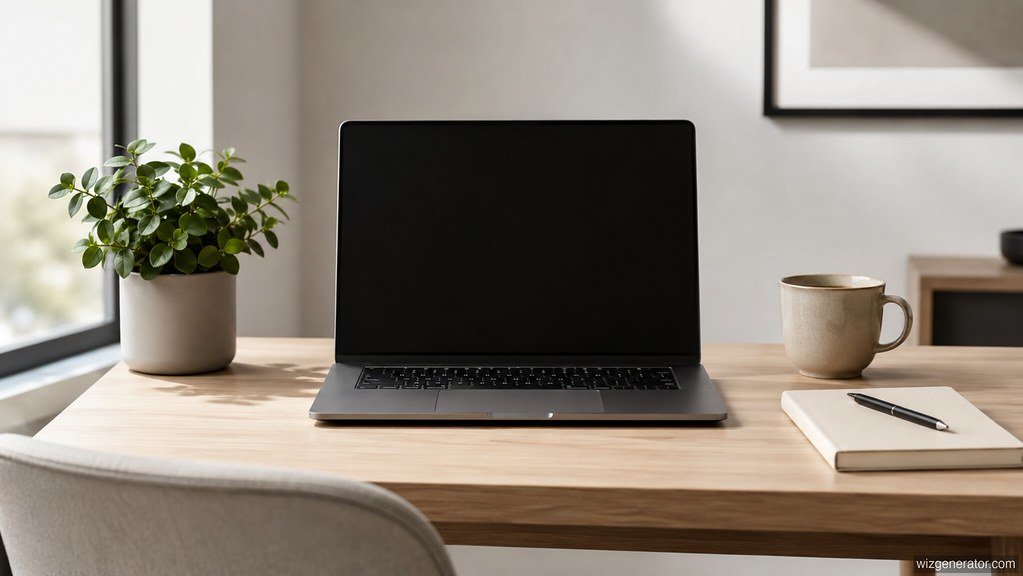 A quiet desk before the working day